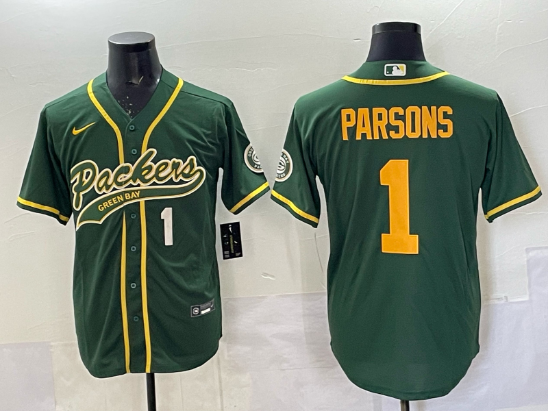 Men Green Bay Packers #1 Parson green Nike NFL 2025 jersey 03->green bay packers->NFL Jersey
